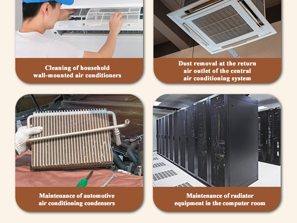Air Conditioner Coil Cleaning Brush- Dual-Sided HVAC Coil Cleaning Brush 135° Angled Pins