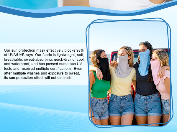 UV Sun Protection Face Mask