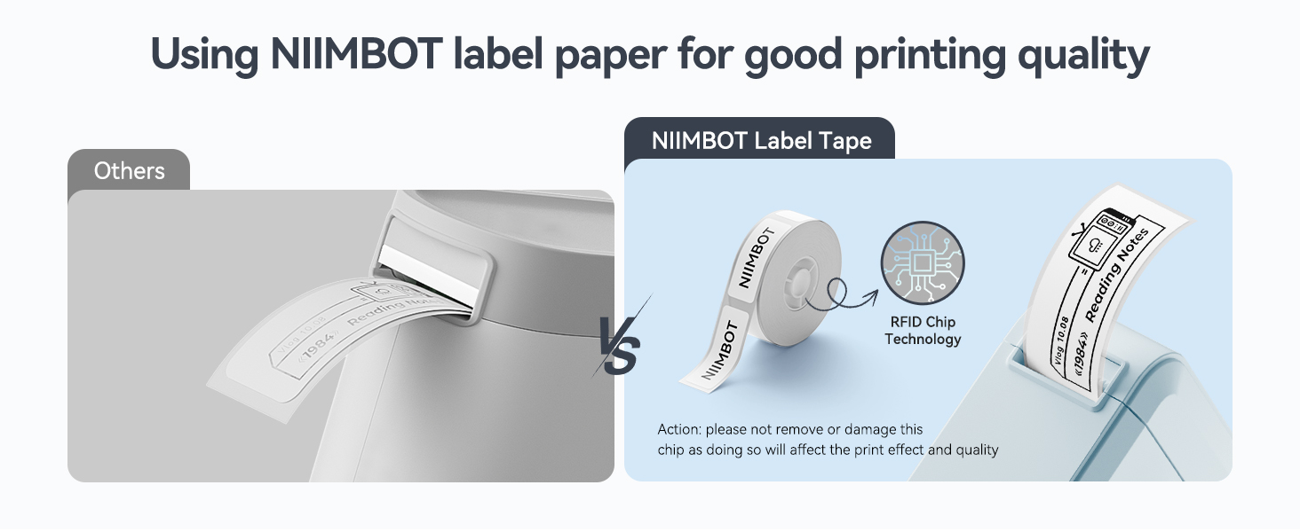 NIIMBOT D110 Upgraded Version Mini Label Maker Machine with Tape
