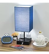 Navy Blue Bedside Lamp 