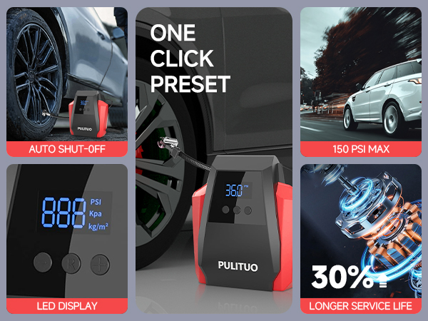 Tire Inflator Portable Air Compressor