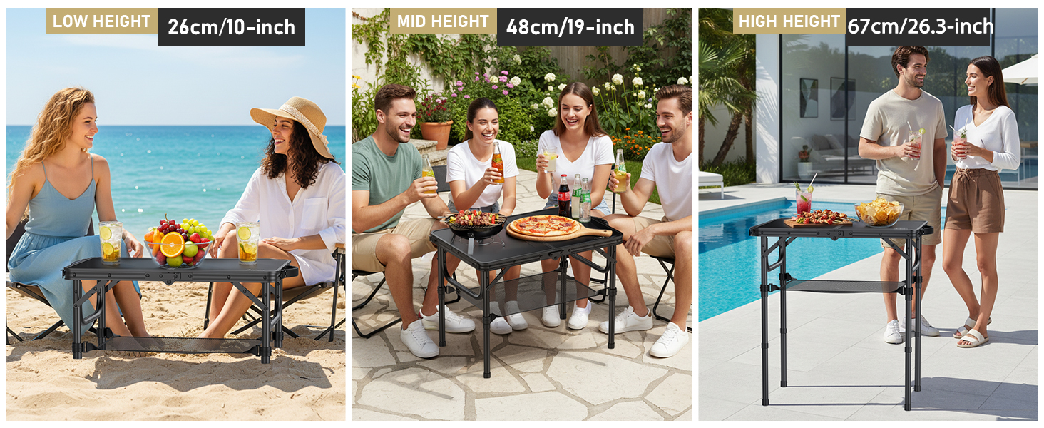 small outdoor folding table
