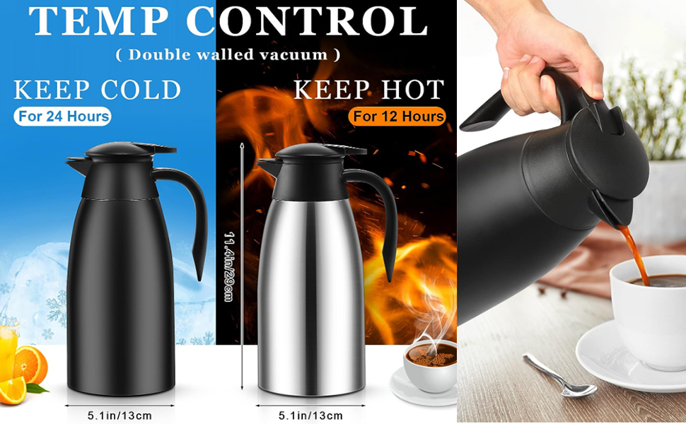 68 Oz Insulated Thermal Coffee Carafe