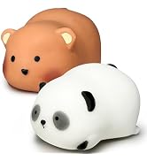 ZTATU Squishy Bear and Panda Stress Balls for Adults and Kids (2PCS) Squishy Toys Stress Dough Ba...