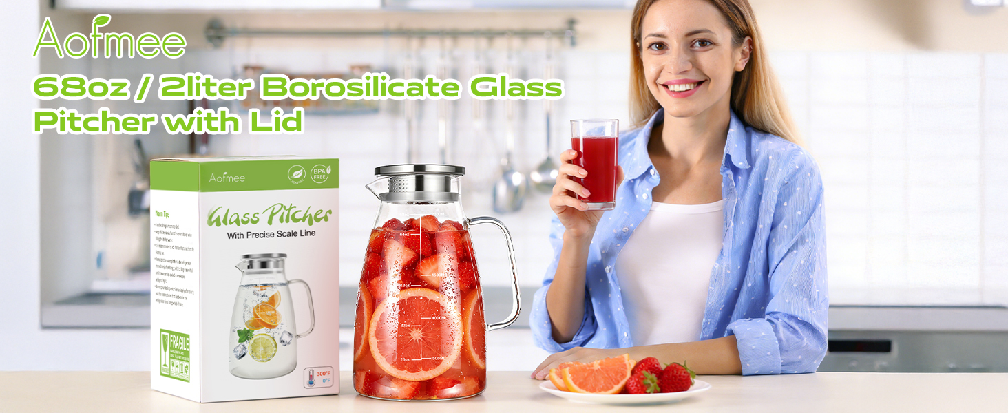glass pitcher