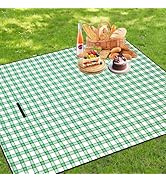 Large Cute Gingham Picnic Blanket 79