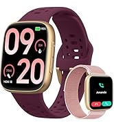 Smart Watches for Women/Men Android iPhone, [1.85" AMOLED Screen] Smartwatch Fitness Tracker 3ATM...