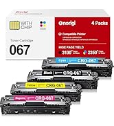 Onorigi 067 Toner Cartridges Set Compatible with Canon 067 067H Toner cartridges for Canon imageC...