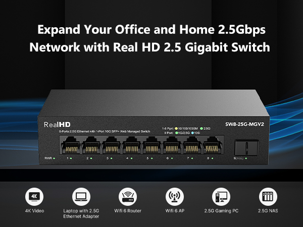 8 port managed network switch 2.5 gigabit_