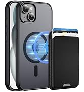 Ntwinro Magnetic for iPhone 13 &amp; iPhone 14 Case (Compatible with MagSafe) with Detachable Wallet ...