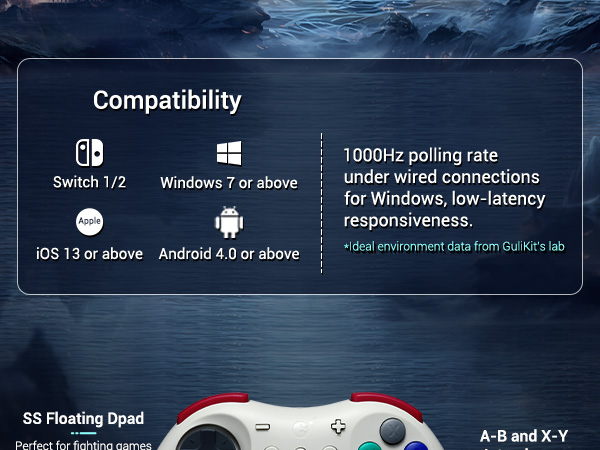 GuliKit Elves 2 Pro Controller for Switch/Switch 2,Windows, iOS, Android, Hall Effect Joysticks