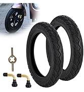 WEIYINGSI 14X2.125 Tubeless Tires, 14 X 2.125 Electric Bike Tires with Angled Valve for 14 Inch E...