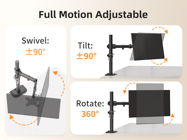 Single Monitor Arm Desk Mount