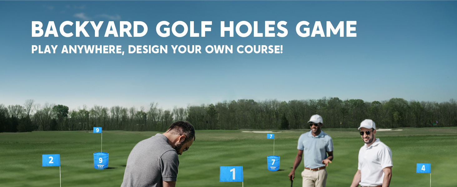 Holes Golf Practice Game Flag Chipping Outdoor Indoor Backyard Golf Game PAR 3 Golf Game Golf Gifts