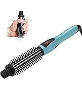 PHOEBE Curling Iron Brush 1 inch Anti-Scald Bristles Instant Heat Up Curling Iron Dual Voltage Ce...