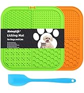 MateeyLife 2PCS Large Lick Mat for Dogs and Cats, Licking Mats for Dog Anxiety Relief, Cat Peanut...