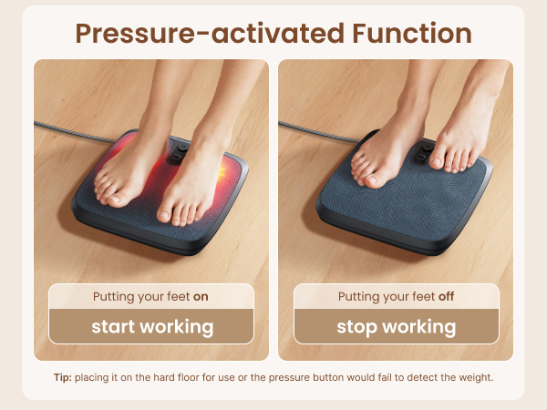 easy to use, heated foot massager