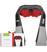 cotsoco Neck Massager, Shiatsu Neck and Back Massager with Heat for Pain Relief, Deep Tissue 3D K...