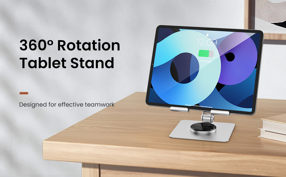 360° rotation ipad stand for desk