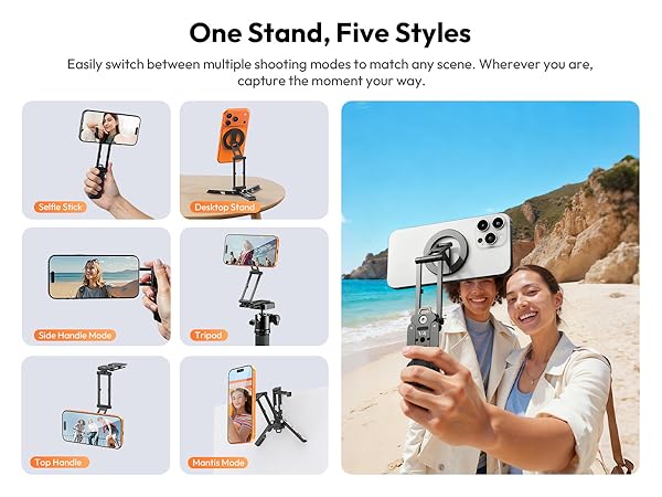 magnetic phone tripod