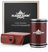 The Innovative Knife Sharpener - Patented Multi-Angle Premium Rolling Knife Sharpener with Extra ...