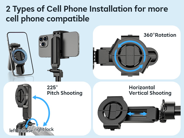 magnetic phone tripod