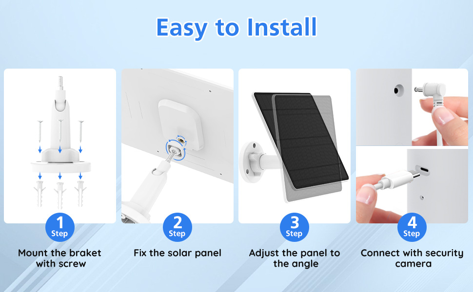 Solar Panel for Ring Camera