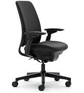 Steelcase Amia Fabric Office Chair, Black (Buzz2)