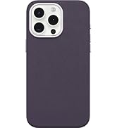 OtterBox iPhone 15 Pro Max Symmetry Cactus Leather for MagSafe - Plum Luxe (Purple), Sustainable,...