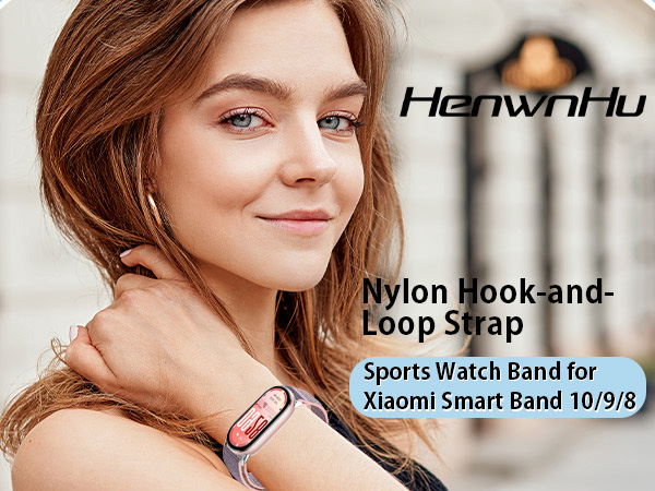Nylon Sport Band Compatible with Xiaomi Smart Band 10/9/8