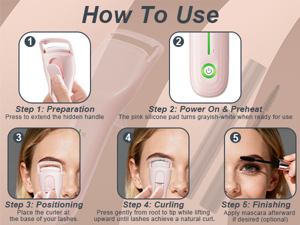 Lilonthy heated lash curler