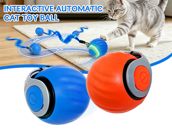 interactive automatic cat toy ball