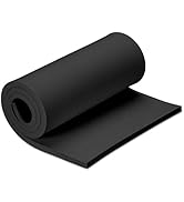 MEARCOOH 15mm Thick Black Eva Foam Cosplay Sheets roll, 13.9" x 39" Premium eva Craft Foam for Co...