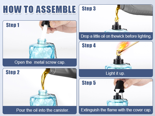 weatherproof garden torches