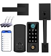 Fingerprint Door Lock with Handle Sets, BEBASIA Keyless Entry Door Lock Deadbolt, Bluetooth Front...