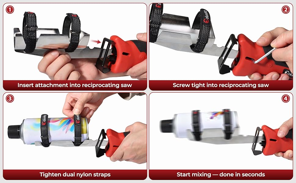 ColumPRO Spray Paint Can Shaker for Reciprocating Saws