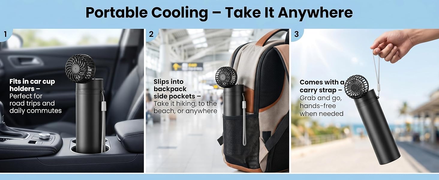 Portable Fan &amp;amp;amp;amp;amp; Ice Therapy Cup