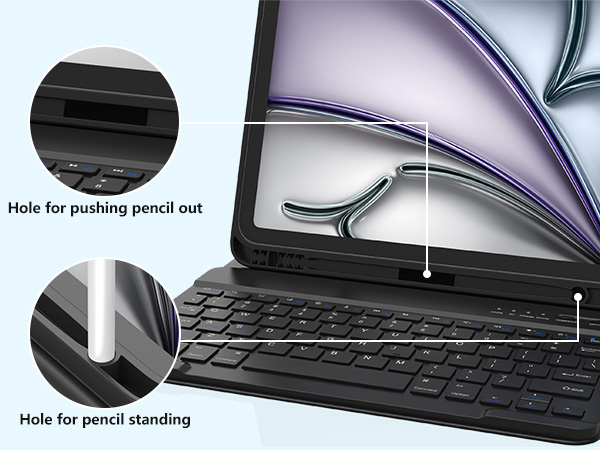 Built-in Pencil Holder