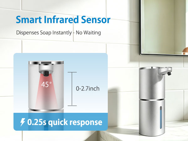Automatic foaming soap dispenser