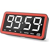 VOCOO Digital Kitchen Timer with 7.8” Extra Large Display, Magnetic LED Timer with 3 Brightness, ...
