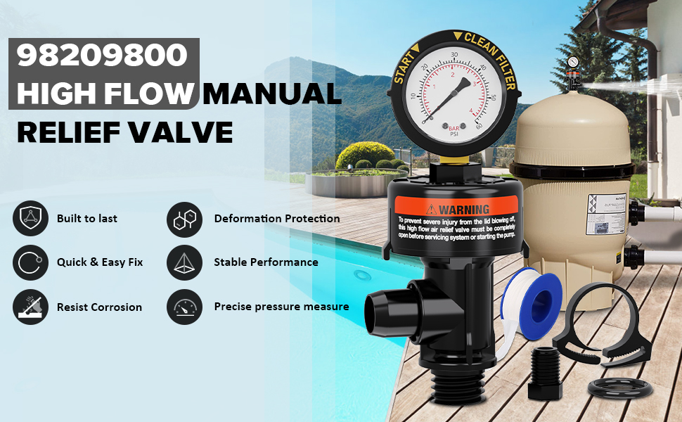 High Flow Manual Air Relief Valve Replacement