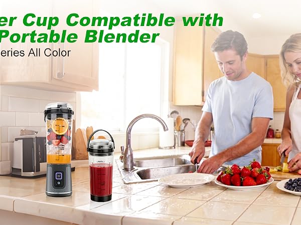 18OZ Blender Cup Compatible with Ninja Blast Portable Blender