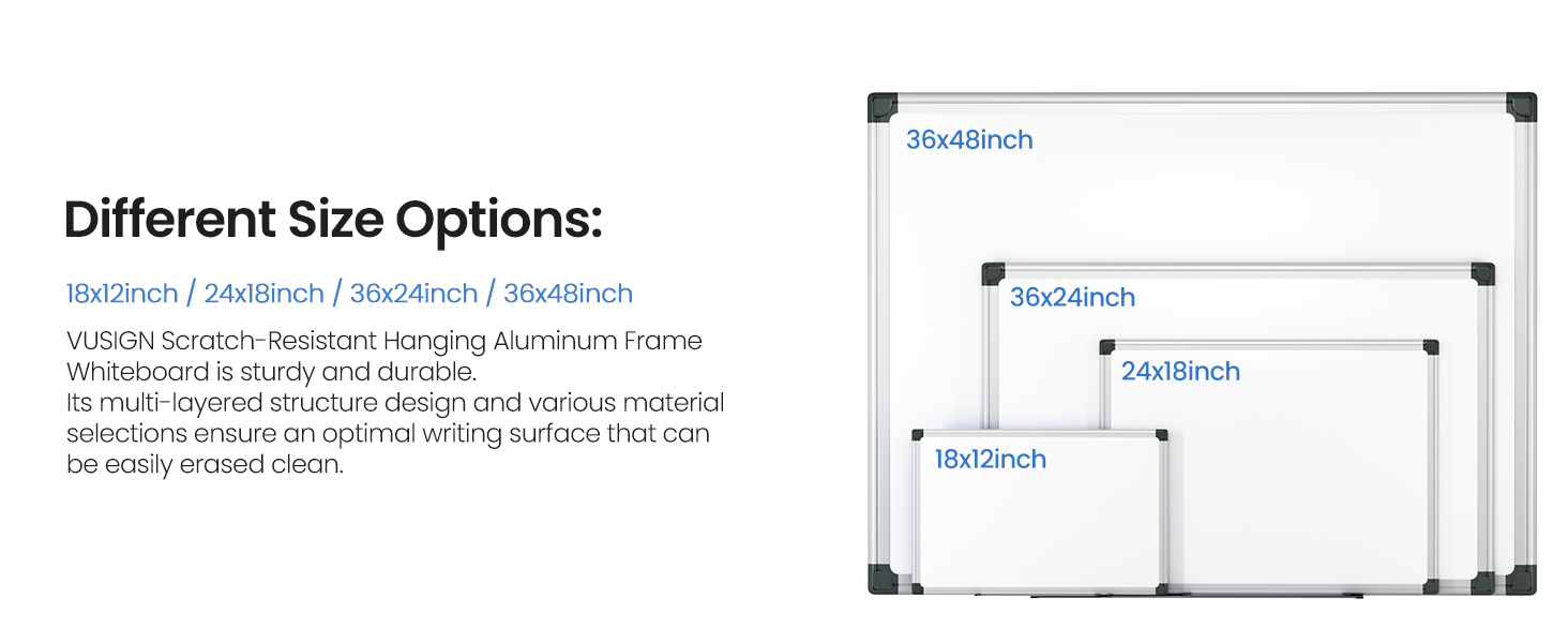 white board Different Size Options