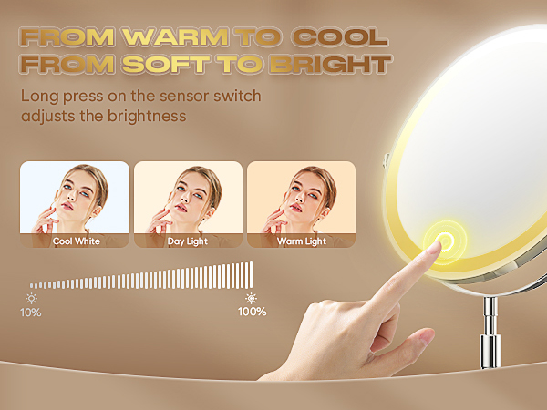 make up mirror with lighting