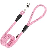 Gooby Mesh Leash - Pink, 4 FT - Breathable Mesh 4 Foot Leash for Small Dogs with Bolt Snap Clasp ...