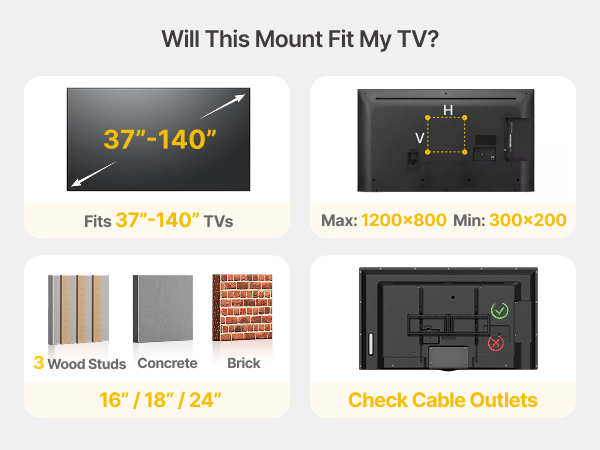 low profile tv mount