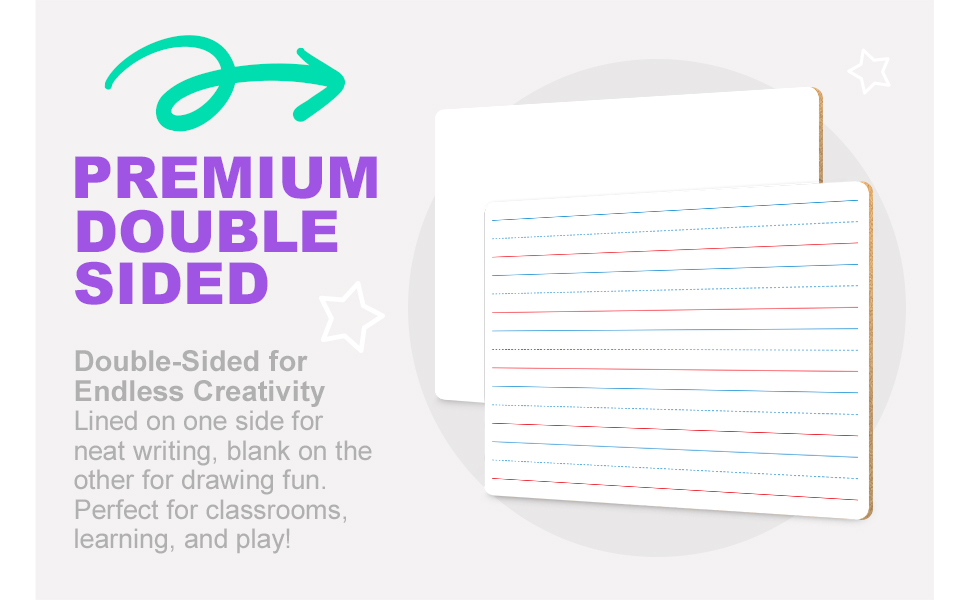 Dry erase writing Learning board for kids Lined dry erase board Handwriting practice whiteboard