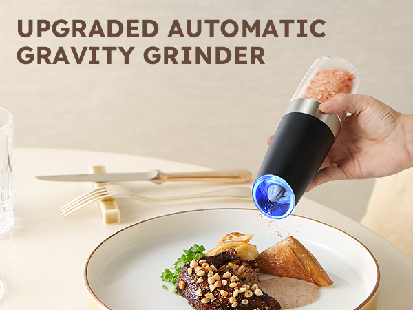salt and pepper shakers automatic salt and pepper grinder set