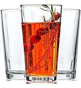 Drinking Glasses - Set of 10-16oz. Margarita Glass Cups - Dishwasher Safe Cocktail Clear Heavy Ba...