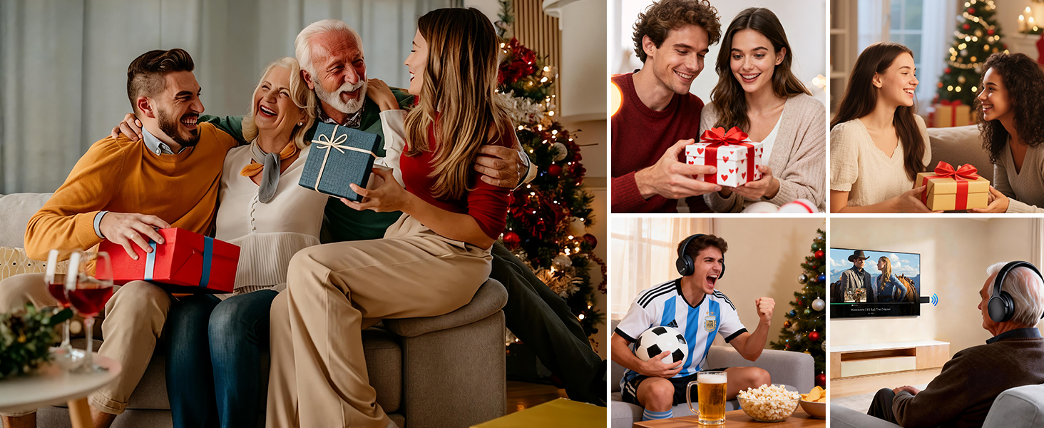 Wireless Holdsound Headphones for TV